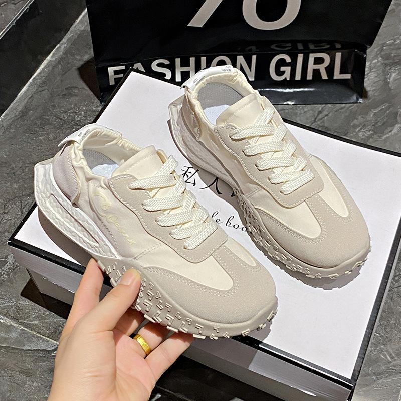 

Маленькие белые туфли женские летние новые корейская версия ins женские студенческие повседневные спортивные универсальные кеды 40 бежевый