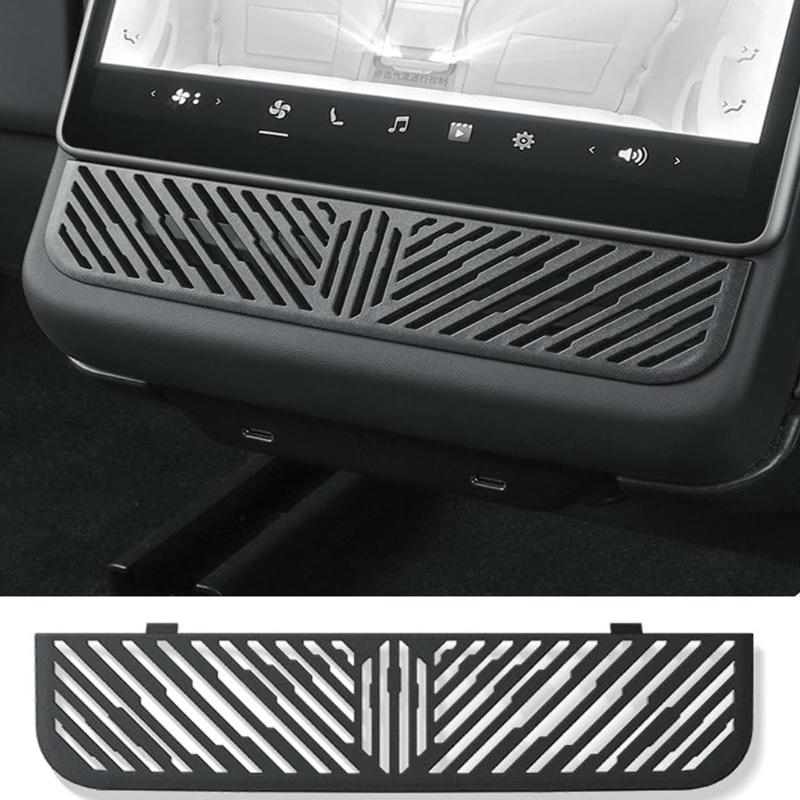 For Tesla Model 3 Juniper 2025 Under The Seat Air Outlet Protection Cover Net Rear Air Conditioning Outlet Mesh Car Accessories