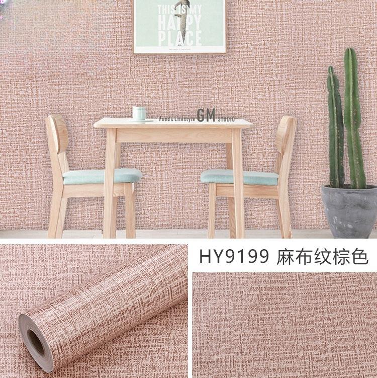 Thicken Linen PVC Self Adhesive Wallpapers for Bedroom Living Room DIY Decorative Film Wall Stickers Contact Paper Home Decor