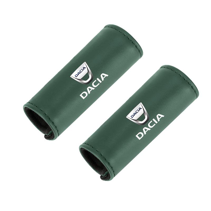 Leather Car Roof Armrest Pull Cover Handle Protector For Dacia Logan Sandero Duster Lodgy Spring Jogger Dokker Stepway Bigster