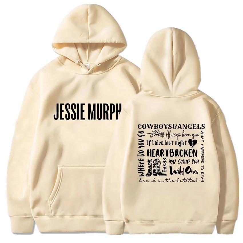 Jessie Murph Hip Hop Hoodie Printed Gothic Long-sleeved Hoodie Grunge Clothing Vintage Moletom Hoodie