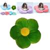 Cute Flower Cushion Home Decor Plush Toy With Colorful 6 Petal Cartoon Design