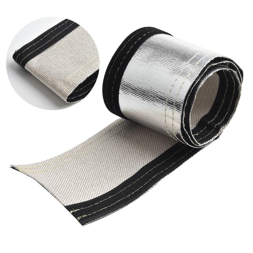 

Insulated Hose Cover Wrap Wire Replacement Black+Silver 1Pc Protection