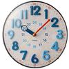 MAG Wall Clock Analog Radio Stylish Cute Interior Dome Glass Spherical Educational 24-Hour Display Size 30cm x Natural Cork Nighttime Second Hand Stop