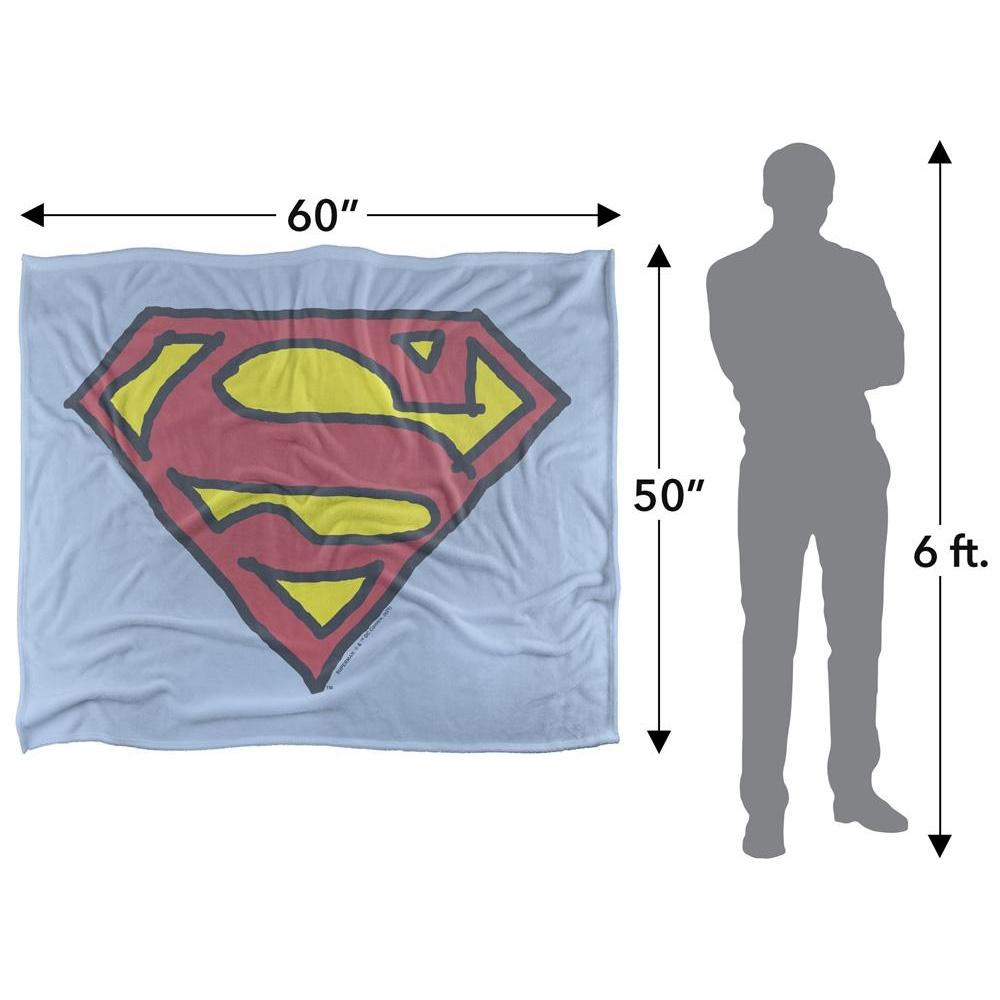 Superman Hand Drawn Logo Blanket