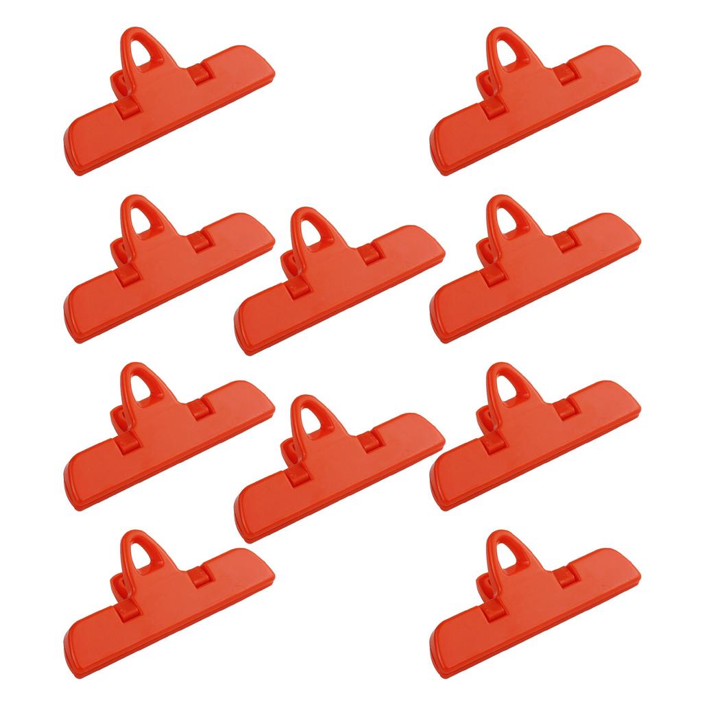 10pcs Snacks Bag Sealing Clip Keep Food Tidying and Waterproof Sturdy Plastic for Kitchen or Office Supplies Use