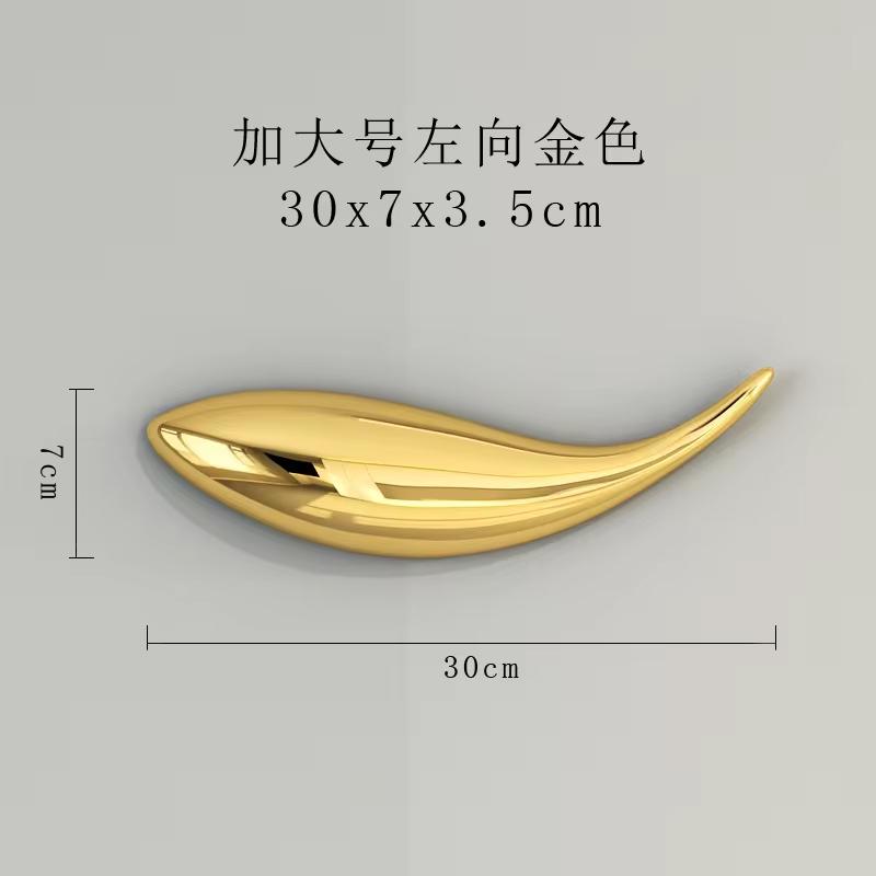 Creative Three-dimensional Fish Wall Decorative Wall Without Perforated Decorations Living Room TV Background Wall Sofa Pendant