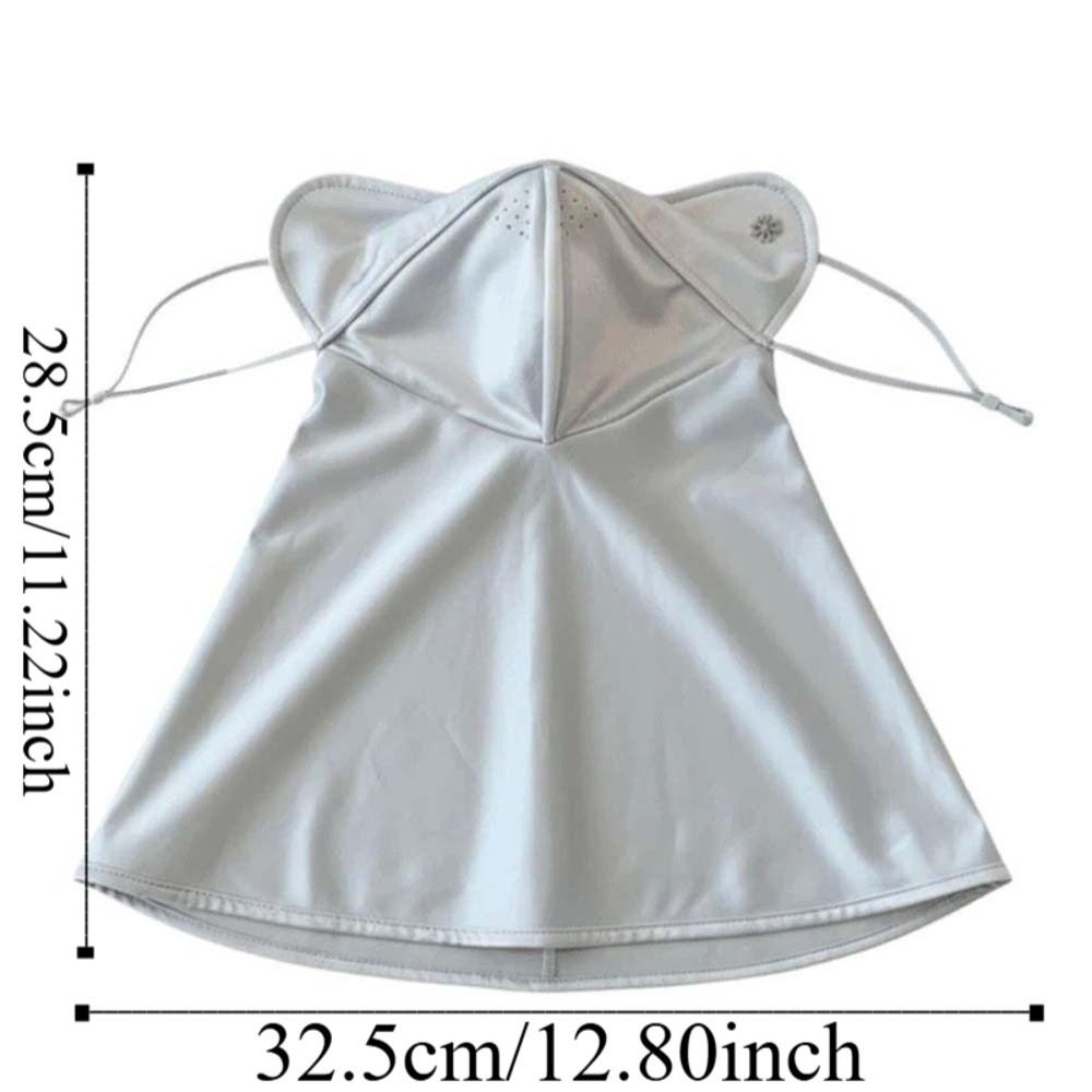 BEPAN Satin Neck Sunscreen Mask Smooth Thin Face Sun Protection Solid Color Neck Protection Breathable Sunshade Mask Seaside Vacation