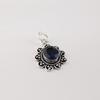 London Blue Topaz Gemstone 925 Sterling Silver Jewelry Oval Pendant 1.37" For Anniversary Gift CP-40-6