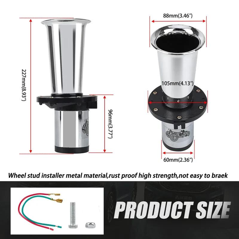 Car Air Horn Classical for Ford Model T Style Old School Chrome OOGA Air Horn Antique Classic Old 12V 110DB Car Air Horn Chrome