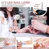 Cordless Nail Lamp LED UV Nail Dryer Rechargeable Auto Sensing Touch Control Fast Drying Nail Light 360° Bendable Table Lamp