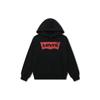 Levis FW22 Solid Logo Print Hooded Long Sleeve Sweatshirt Women Sweatshirt Black A4959-0001