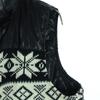 NOYET reversible Nordic Pattern knit Batting vest black Men's Used