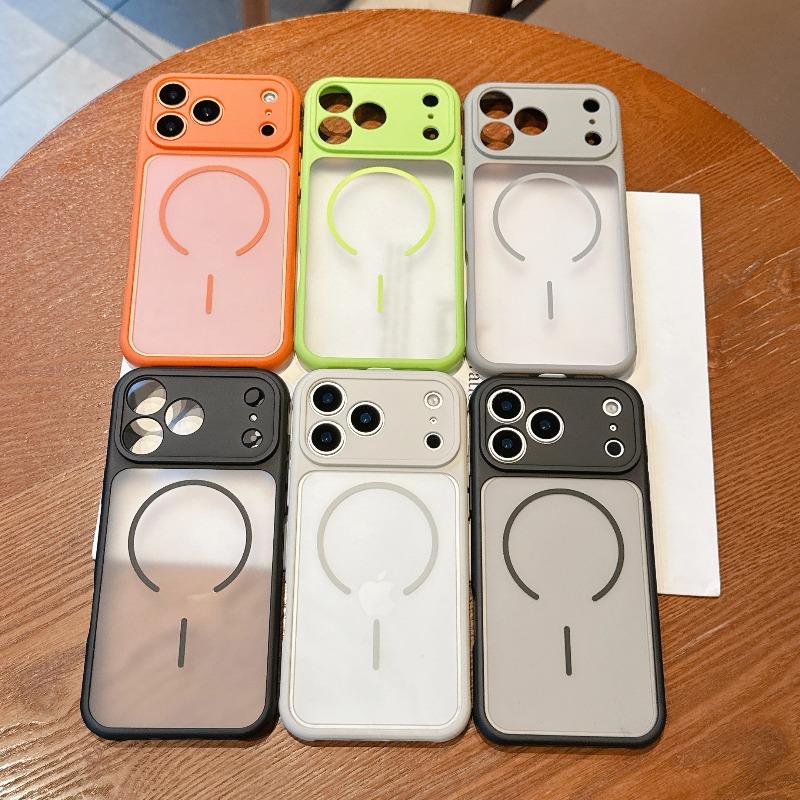 Rugged Shockproof Matte Phone Case For iPhone 17 Air 16 15 14 13 12 11 Pro Max Plus For Magsafe Magnetic Translucent Armor Funda