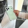 Minimalist Green Ink Splash Case with Gemstone Holder for iPhone 17 Pro Max/16/15/14