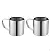 2 Pcs 1oz Stainless Steel Frothing Jug Coffee Cup Mug