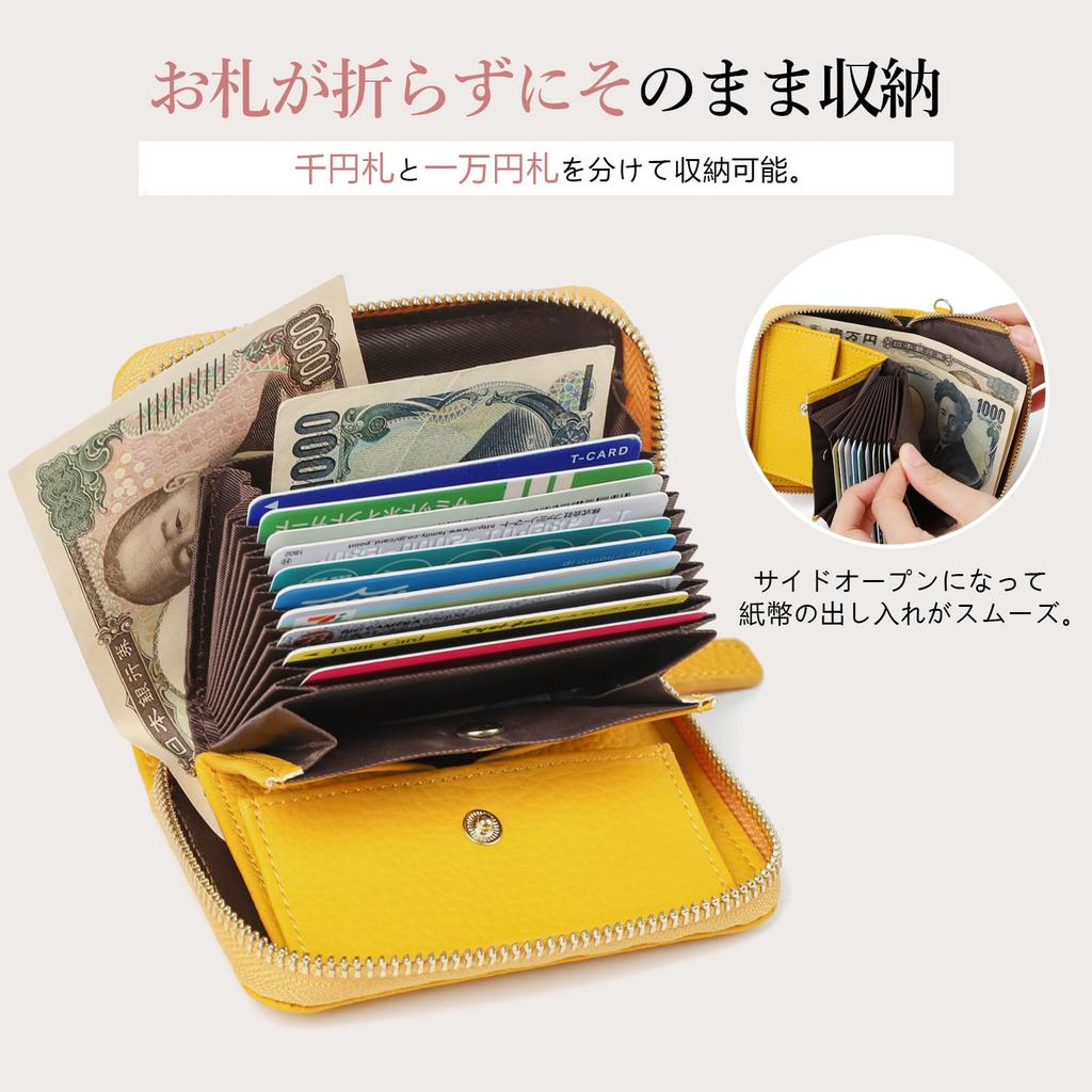 Accordion Genuine Mini Large Easy To Card Coin RFID [imeetu] Wallet, Leather, Wallet, Women's & Men's, Capacity, Use, Compact, Case, Purse,