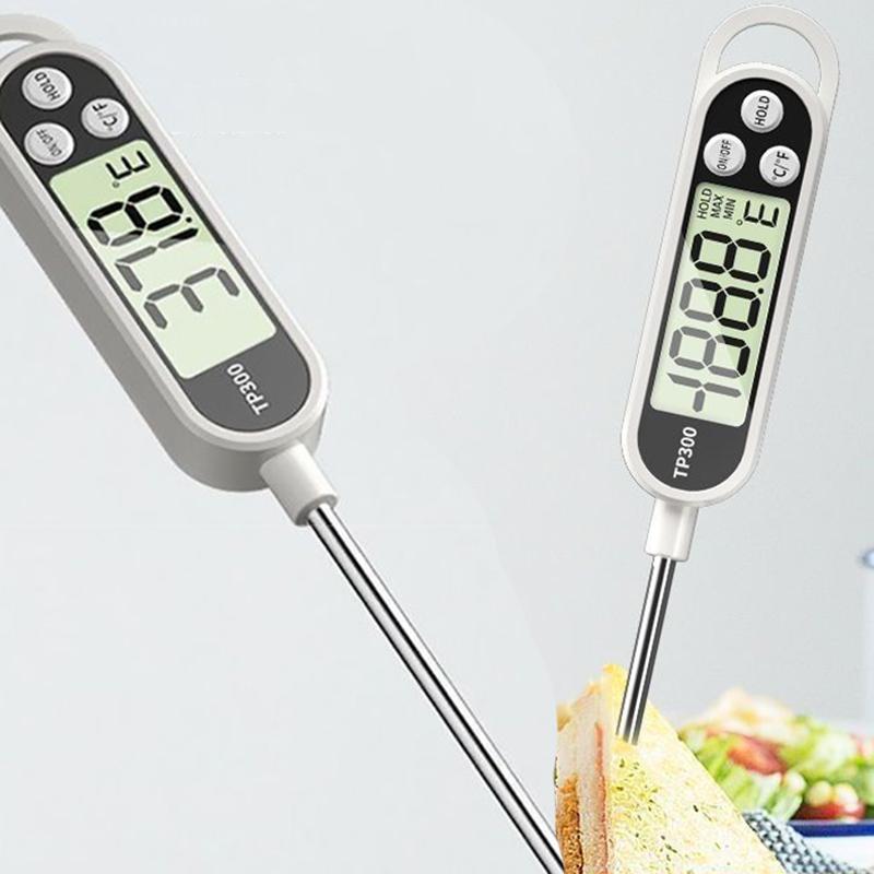 Probe Type Food Thermometer Kitchen Digital Thermometer For Meat Milk Cooking Food BBQ TP300 Electronic Temperature Gauge Tool