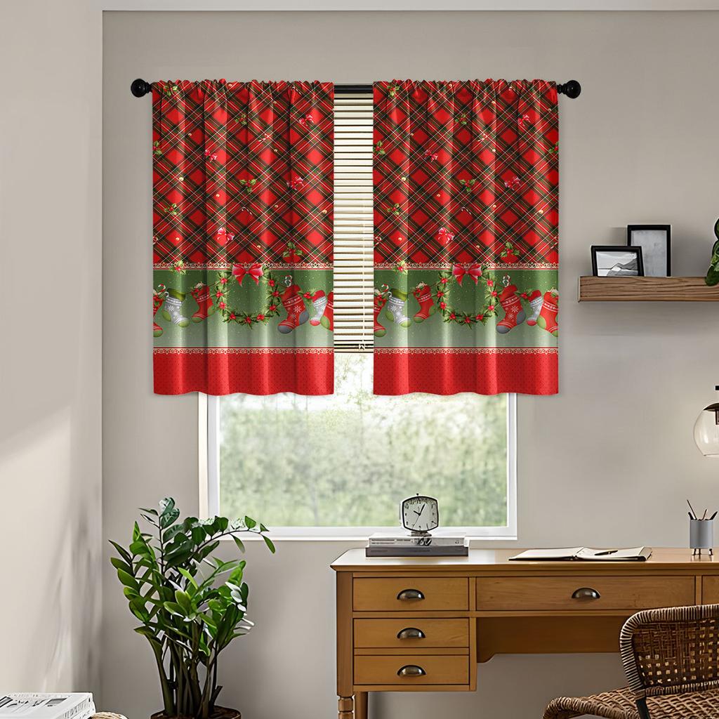 Plain Weave Digital Printing Short Curtain Curtain Blackout Kitchen Curtain Partition Curtain