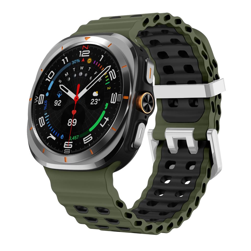 Silicone Breathable Strap For Samsung Galaxy Watch Ultra 47mm Marine Wristband Bracelet Galaxy Watch Ultra(2025) 47mm  Watchband