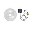 ZEKOO Pendant Hanging Ceiling Interior Ceiling Indirect Lighting Dining Living E26 Antique Adjustable Cord Length Light, Light, Hook-on Type, Glass,