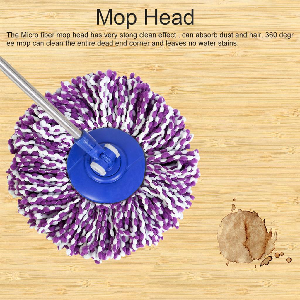 Spinning Mops Head Microfiber Refill Magic Rotating 360 degrees  Mop  for Cleaning
