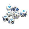 7Pcs Various Shapes Dices Different Number of Face Educational Toy Digital Number Alloy Dices Set For Party Family Game