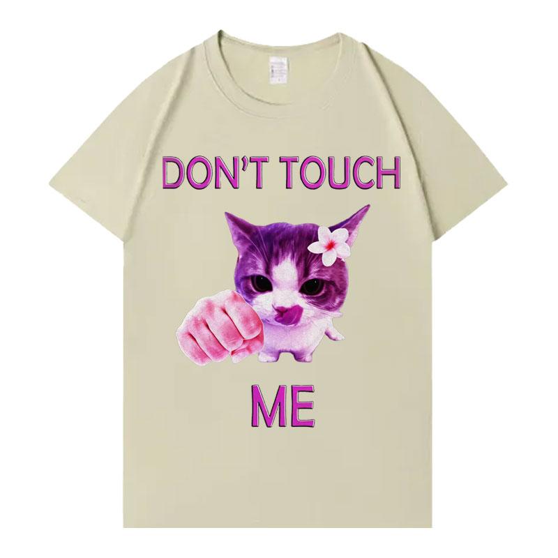 Funny Cat Harajuku Tshirts Unisex Short Sleeve Casual Punk Comfort Unisexs Aesthetic Oversized Clothing Loose Tee Shirt Teenagers
