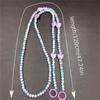 Beaded Love Crossbody Chain Phone Lanyard: Stylish Gift for Women with Pearl Pendant. Perfect for Keeping Your Phone Close At Hand!