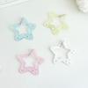 Acrylic Wing/Stars Shape Carabiner Hook Clips Card Holder Keychain Portable Outdoor Keyring Hook Backpack Pendant Gifts