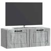 Wall Mounted TV Cabinet Grey Sonoma 78.5 x 31 x 30 cm
