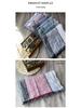 Korean Style Cotton & Linen Patchwork Scarf for Women - Solid Color, Tassel Shawl, Elegant & Easy-to-Match Neck Warmer for Early Autumn