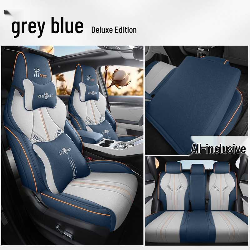 BYD Song Plus EV Seat Covers: Four-Season Linen Full Coverage Cushions