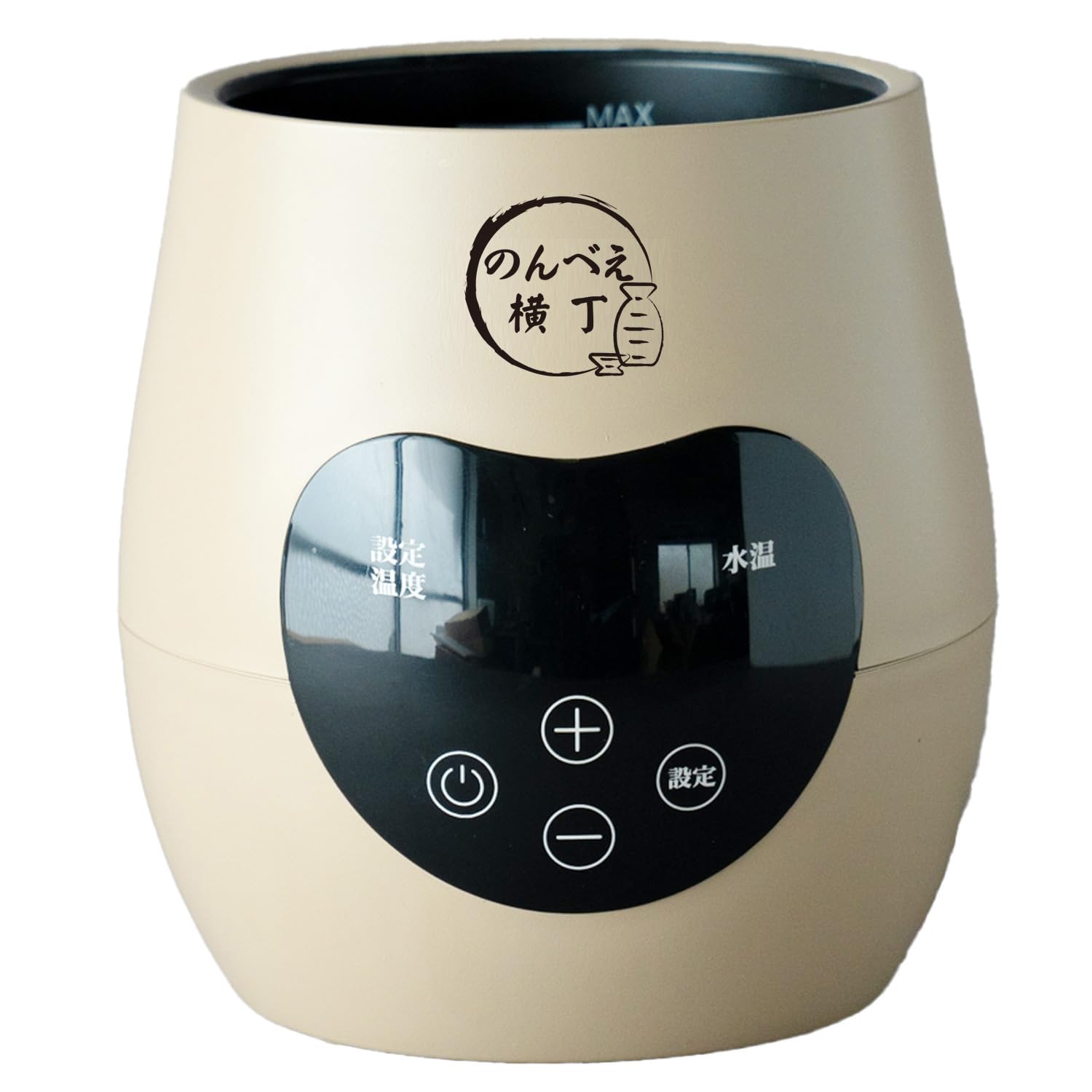 [Mitsutani Electric] Электрический подогреватель саке, Nonbee Yokochō NBE-1, Тип с водяной баней, Электрический подогреватель саке (бежевый)