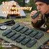 Keychain Whistle Tool High Decibel Outdoor Survival Whistle Rescue Signaling First Aid Tool for Hiking Camping Mountaineering