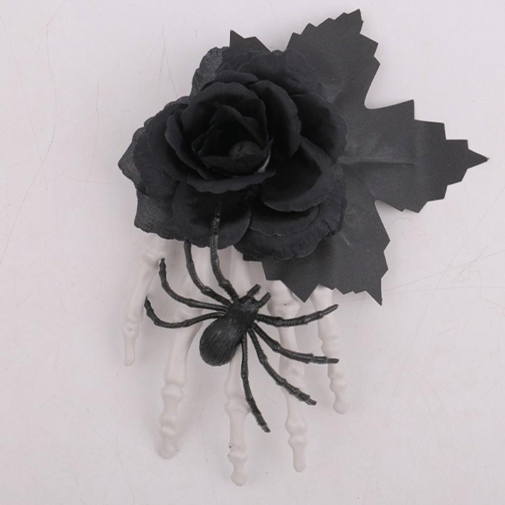 Cloth Ghost Claw Hair Clip Harajuku Halloween Headwear Skeleton Hand Hairpin  Children