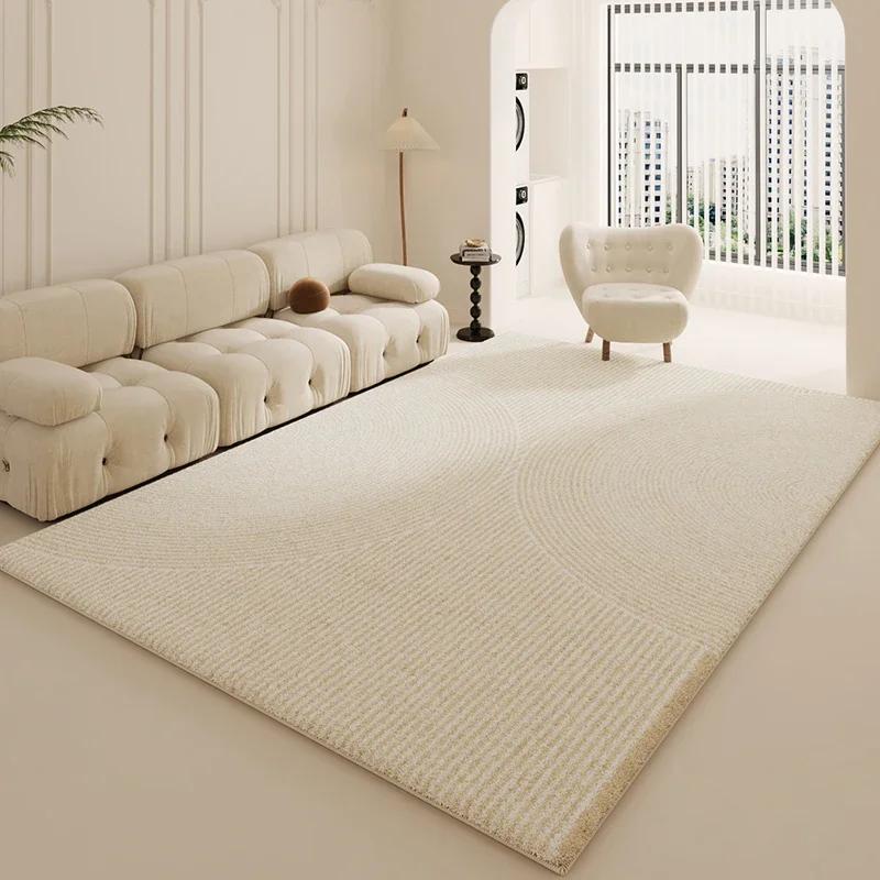 

Wabi-sabi Style Carpets for Living Room White Bedroom Decor Plush Carpet Modern Thickened Minimalist Rug Fluffy Soft Bedside Mat 80*120cm