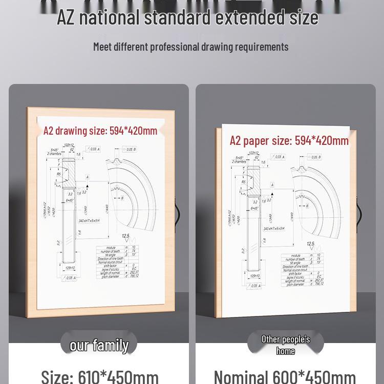 A1/A2 Professional Solid Drawing Board for Engineering and Civil Design