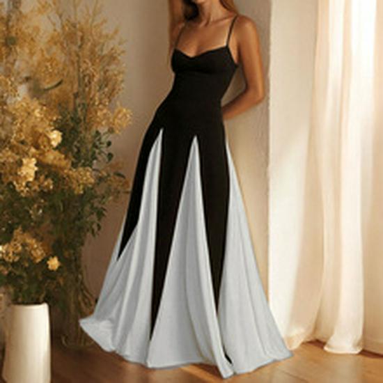 Women's Spring Solid Color High-waisted Wide-leg Jumpsuit with Half-open Collar