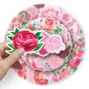 50 Pictures of Peony Flowers Doodle Personality Small Fresh Flowers Guka DIY Mobile Phone Case Suitcase Stickers Waterproof
