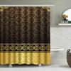 Luxury Bath Shower Curtain Set Waterproof Modern Decor Bathroom Accessories