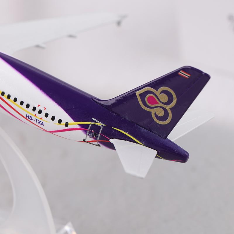 16Cm Metal Aircraft Model Replica Thai Smile 320 Airplane Scale Aviation Diecast Miniature Art Home Office Decor Toy Gift