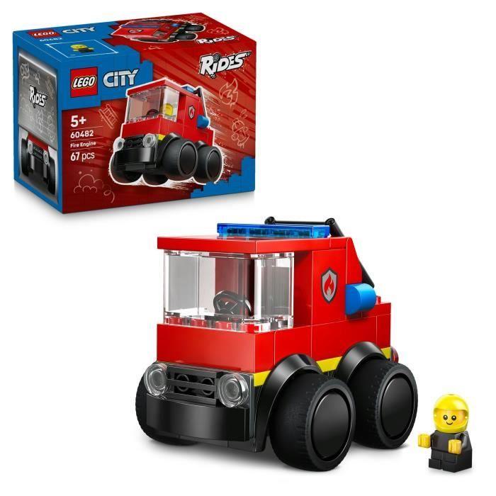 LEGO City 60482 Véhicules - Le Camion de Pompiers - Jeu Créatif des 5 ans - Idée de Cadeau