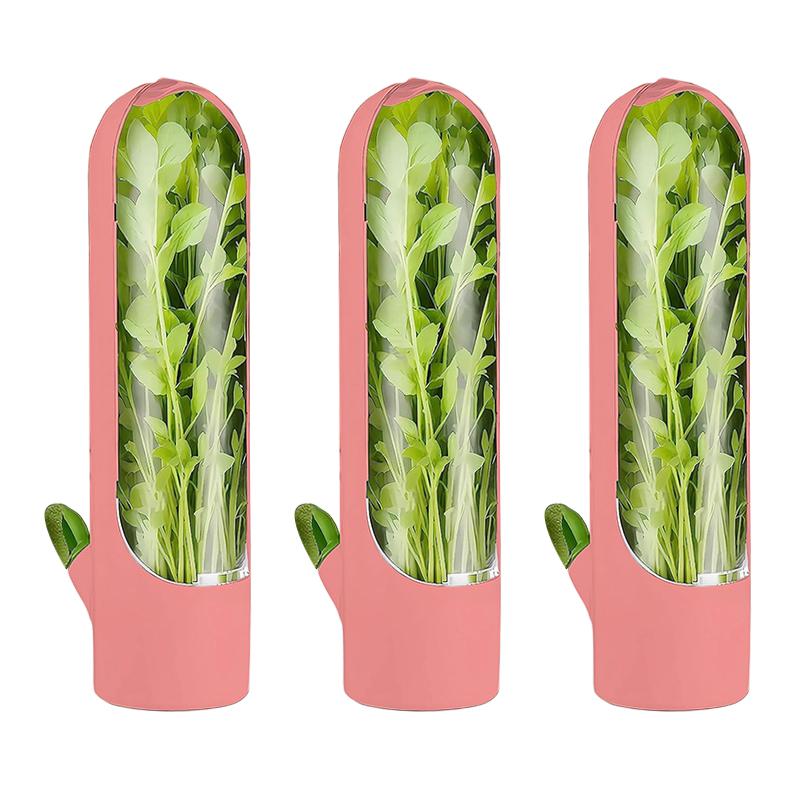 1/2/3Pcs Vegetable Preserving Bottle Herbal Preserving Herb Storage Bottle Home Kitchen Gadget Fresh for Storing Kitchen Supply