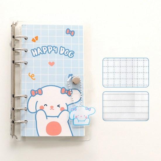 1 Set Scrapbook Notebook Refillable Loose Leaf Detachable Thickened Paper No Ink Bleeding Smooth Writing 100 Sheets Diary Notebook School Accessory