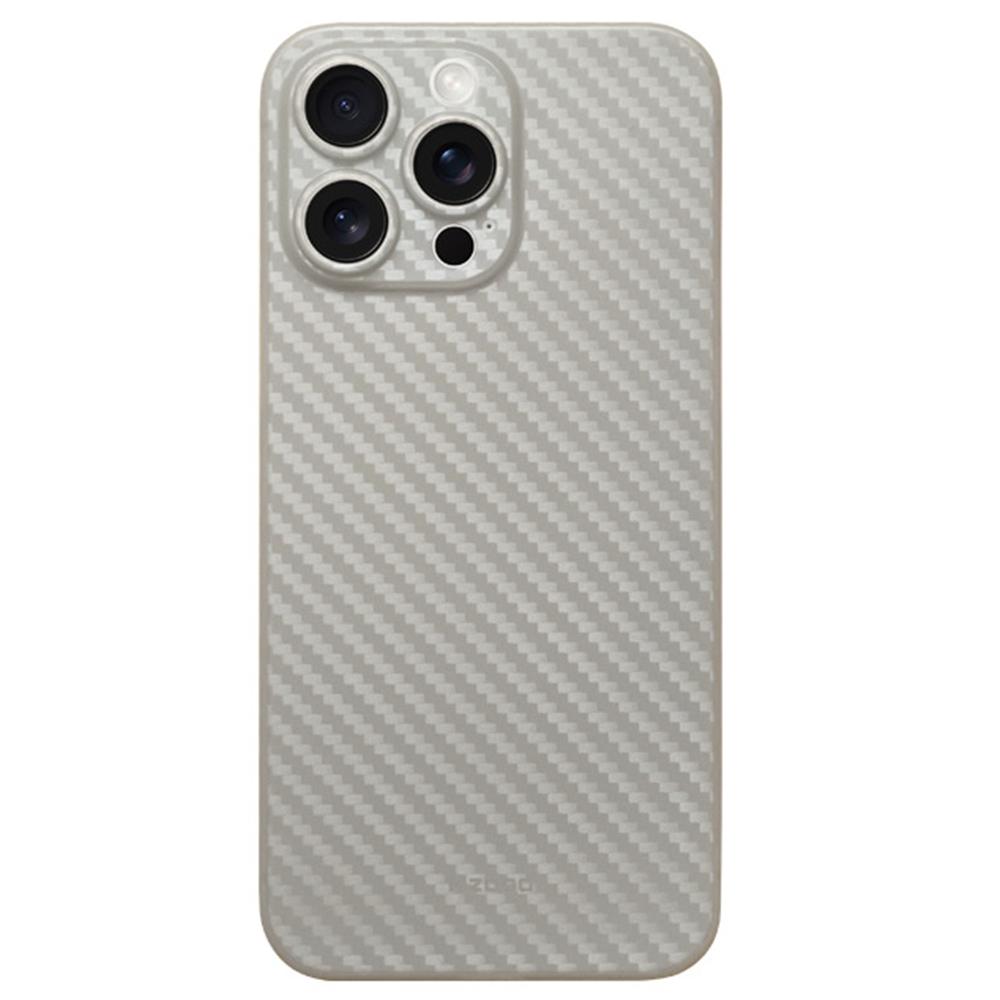 KZDOO For iPhone 16 Pro Compatible with MagSafe Carbon Fiber Texture Ultra Thin PP Phone Cover