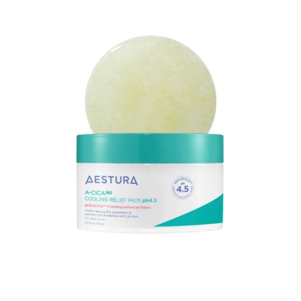 AESTURA A-CICA 365 4-Step Calming & Repair Routine Set (Toner, Serum, Cream, Pad) Pads