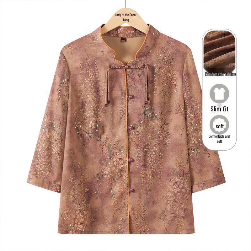 

Летняя блузка для пожилых женщин Yuzhaolin 5XL