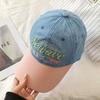 Korean Letter Baseball Hat Embroidery Snapback Cap Fashion Peaked Cap  Teenagers