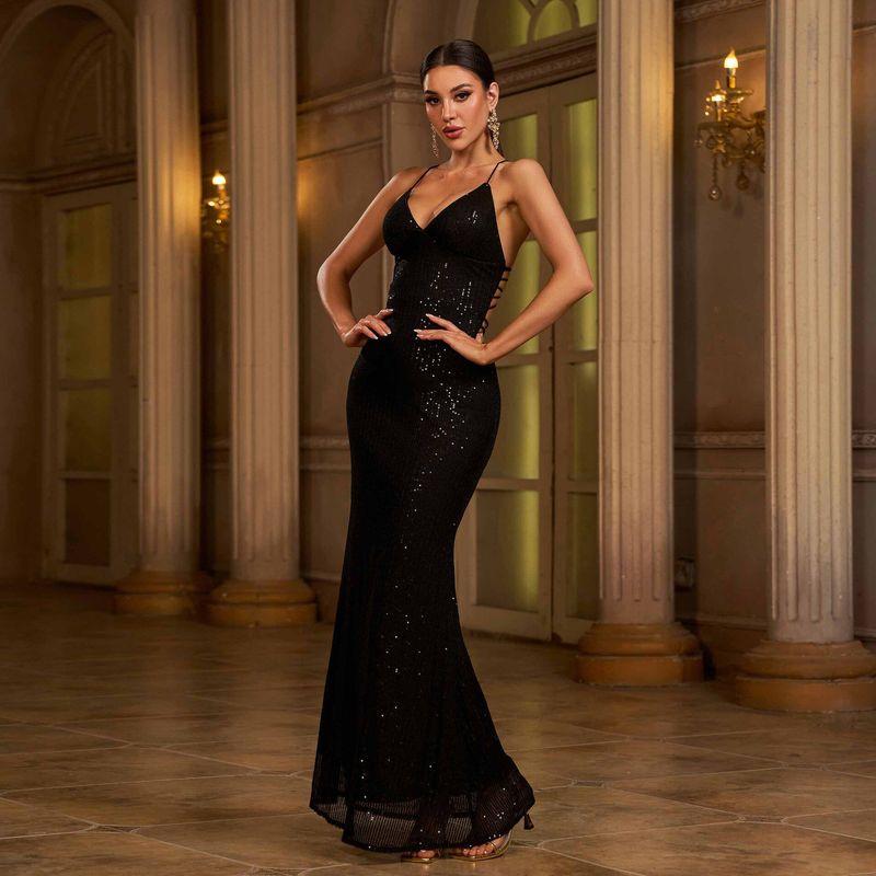 Sequin Maxi Dress Party Evening Dress Prom Formal Dress Formal Dress
